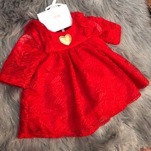 Marmellata Short Sleeve A-Line Dress - Baby Girls